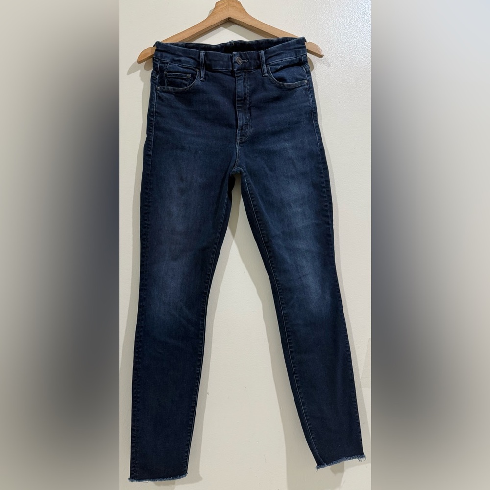 MOTHER Dark Indigo Skinny Jeans